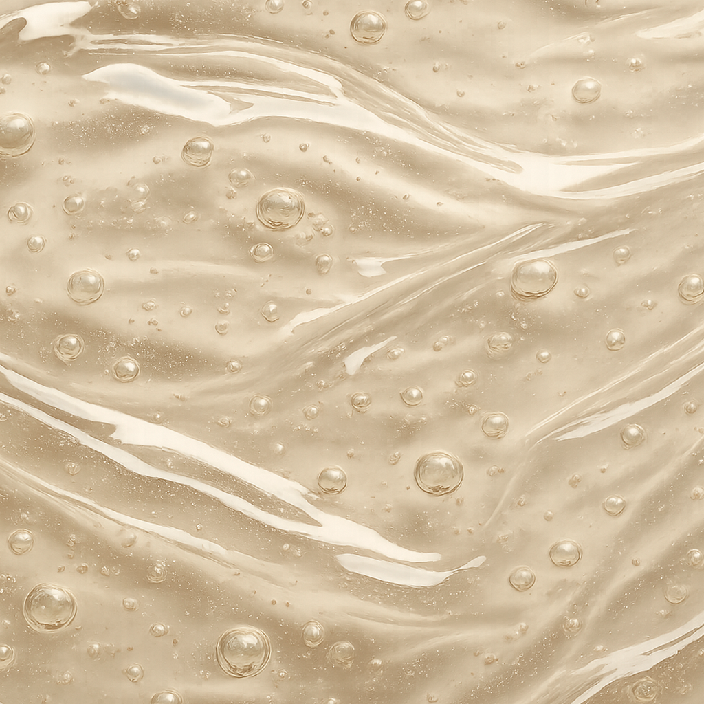 Serenity Serum's texture is  lightweight gel serum with Vegan Probiotics that help balance and strengthen the skin microbiome.